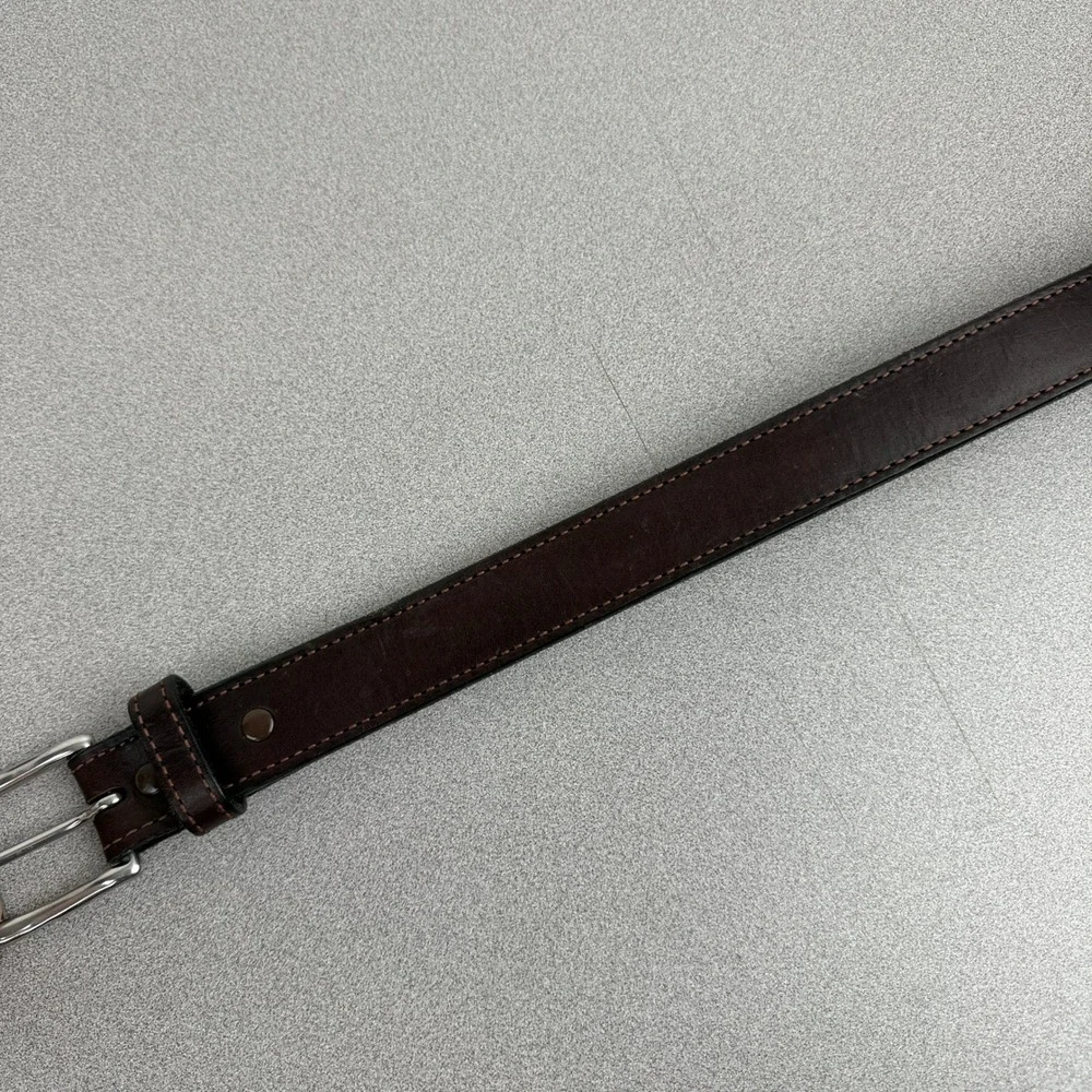 Bullhide Belts Belt Mens 44 Brown Leather Made in USA Roller Heavy Gun Belt 1.25